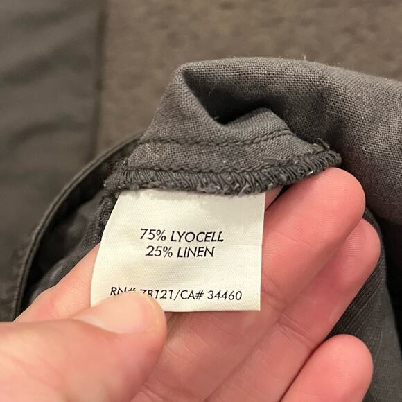 Eileen Fisher Linen Blend Cargo Pants - Picture 5 of 7